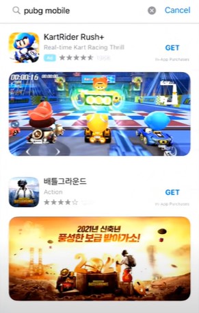 Korean Pubg mobile IOS version