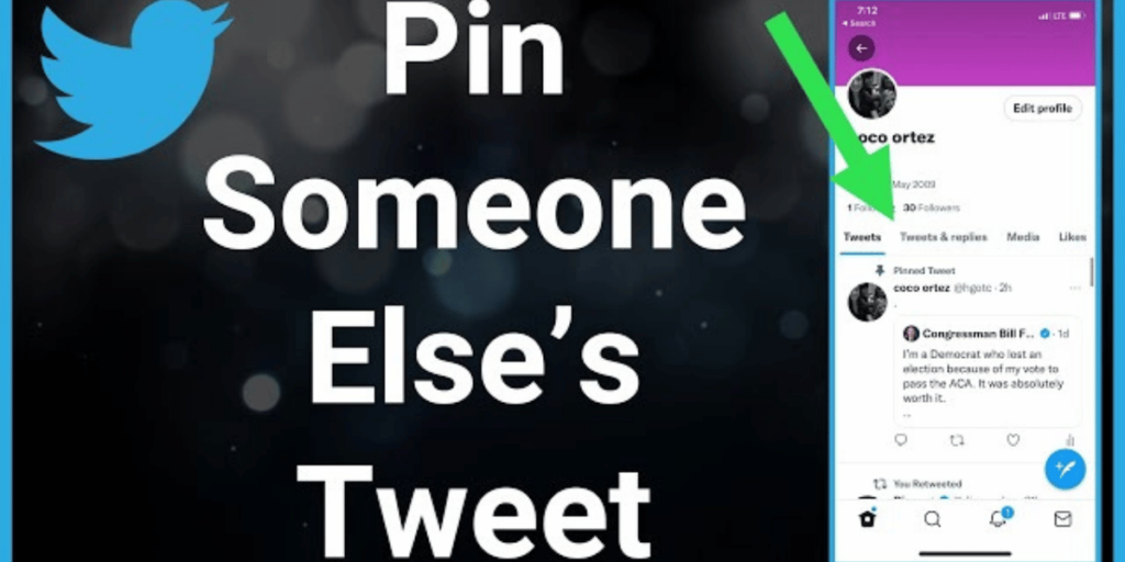How to Pin Someone Else Tweet to Your Profile