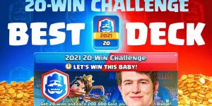 Best 20 win challenge deck clash royale
