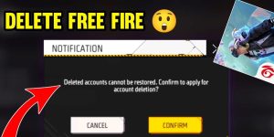 How do I permanently delete my free fire account?